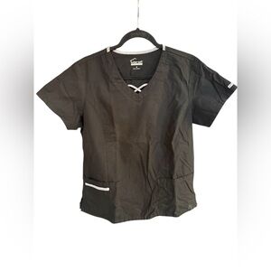 Women's Black Scrub Top